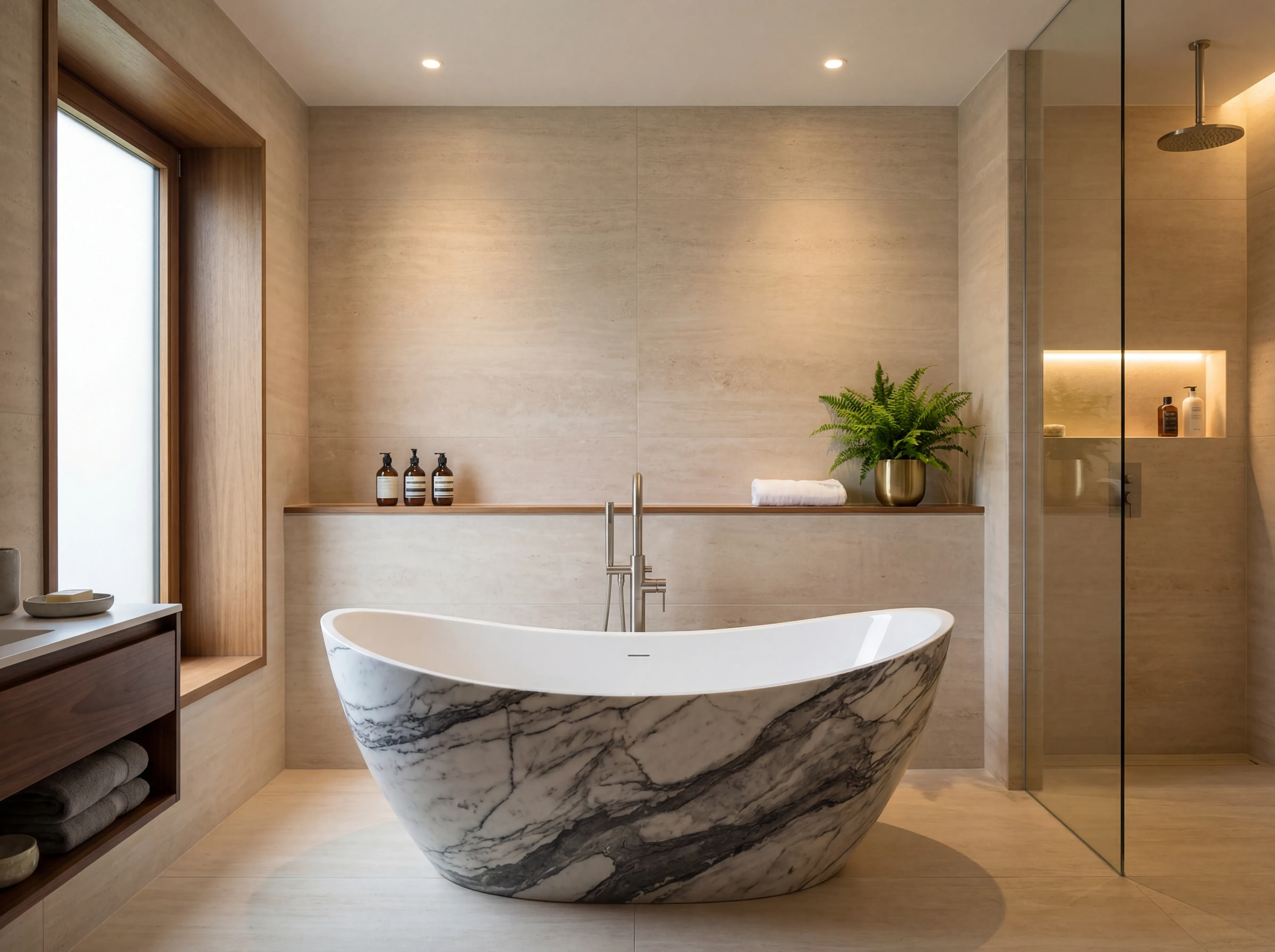 Luxe Interiors + Design feature on sculptural bathtubs